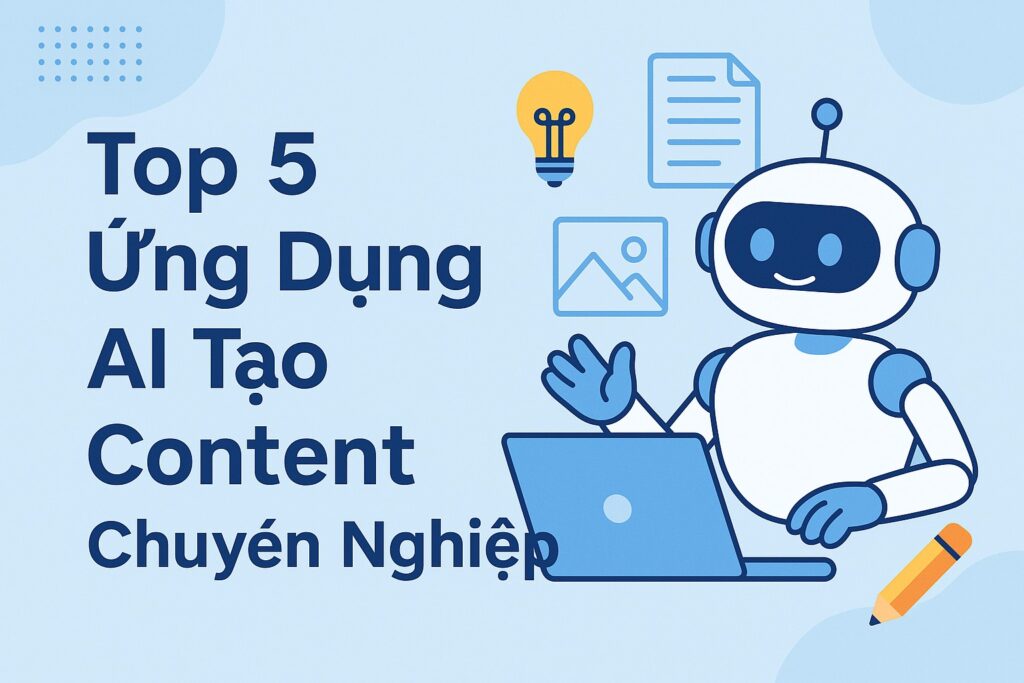 Top 5 Ứng Dụng AI Tạo Content Chuyên Nghiệp